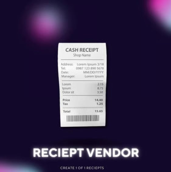 R3c1ept Vendor + Reselling Guide